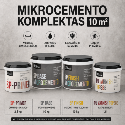 Mikrocemento komplektas spalva N22 5