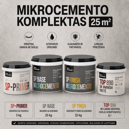 Mikrocemento komplektas spalva N39 5